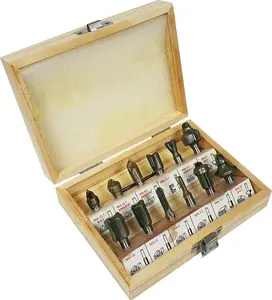 Фрезы формообразующие с подшипником Silver, набор 12 шт., модель 10326