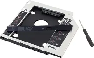 Optical drive bay adapter Aptel AK184B for 9.5mm CD/DVD slot to 2.5" SATA III HDD/SSD