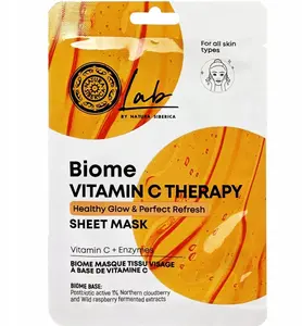 Sheet Face Mask SIBERICA PROFESSIONAL Lab Biome Vitamin C Therapy, 25 g