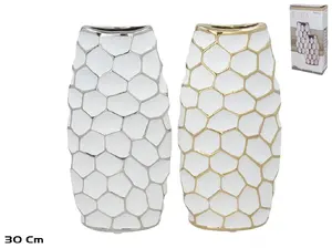Keramikas vāze Decorlife modelis 8445393539966 — dekoratīvā vāze, 2 veidi