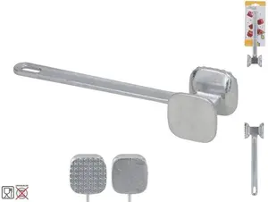 Meat Tenderizer Hammer Allesken 21 cm — dual-sided head 3×5 cm and 5×4.5 cm, KITCHEN&GO