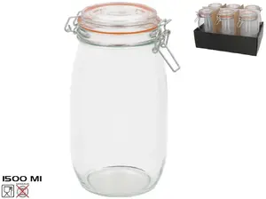 Герметичная банка для хранения Lumarko 1500 мл 22 x 12 x 14,5 см