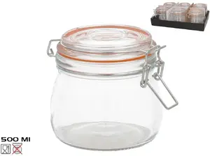 Герметичная банка для еды 500 мл, NIKON KITCHEN&GO, контейнер 10,5 x 11 x 14 см