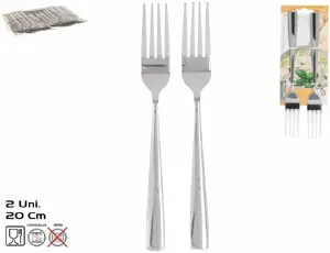 Dinner Forks Lumarko set of 2, stainless steel, 2.5 x 2 x 20 cm