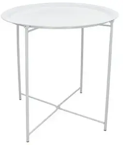Металлический боковой стол Decorlife 47×47×51 см белый — Decorlife 8445393543048