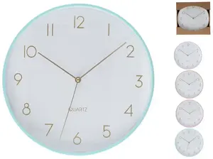 Sienas pulkstenis Decorlife modelis 8445393369280, 25 x 25 x 4,2 cm, 4 dizaini