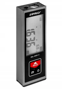 Laser Distance Meter PRO DL-40ES — 40 m range, compact handheld measuring tool