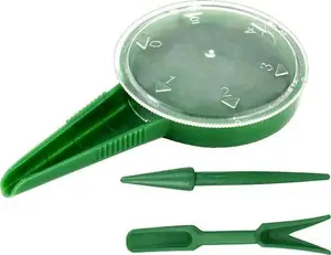 Aptel planting dibber set AG178B green — manual seedling dibbler and seeder