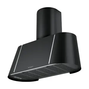 Cooker hood Faber Beat XL BK MATT F80 – wall-mounted matt black, rear exhaust, LED dimmer