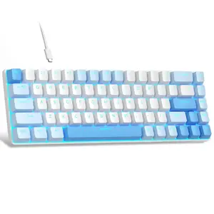 Mechanical Keyboard MageGee MK-BOX Blue Cloud with Blue Lighting and Red Switches (US layout)