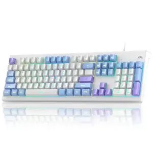 Mechanical keyboard MageGee K2 Iris Purple RGB US layout
