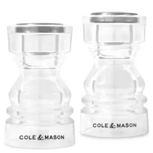 Salt and pepper shakers set, Cole and Mason London, acrylic, 2 pcs, 8.6 cm
