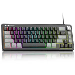 Механическая клавиатура MageGee TS68 серо-черная RGB раскладка US