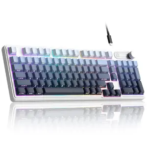 Механическая клавиатура MageGee GK960 Blue-Black A RGB, раскладка US