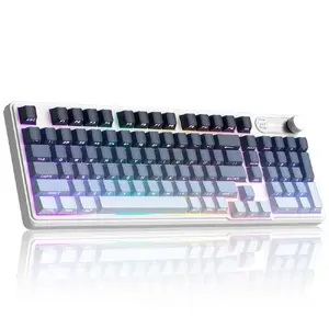 Mechanical keyboard MageGee GK960 Black-Blue RGB Wireless — compact layout, US keyset