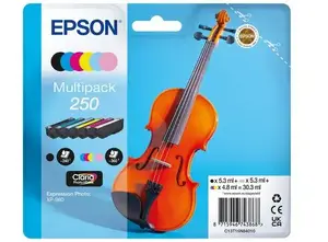 Tintes komplekts Epson C13T16N84010 — 6 krāsas Claria Photo HD, 250 ml Violin komplekts (BK, C, M, Y, HM, HC)