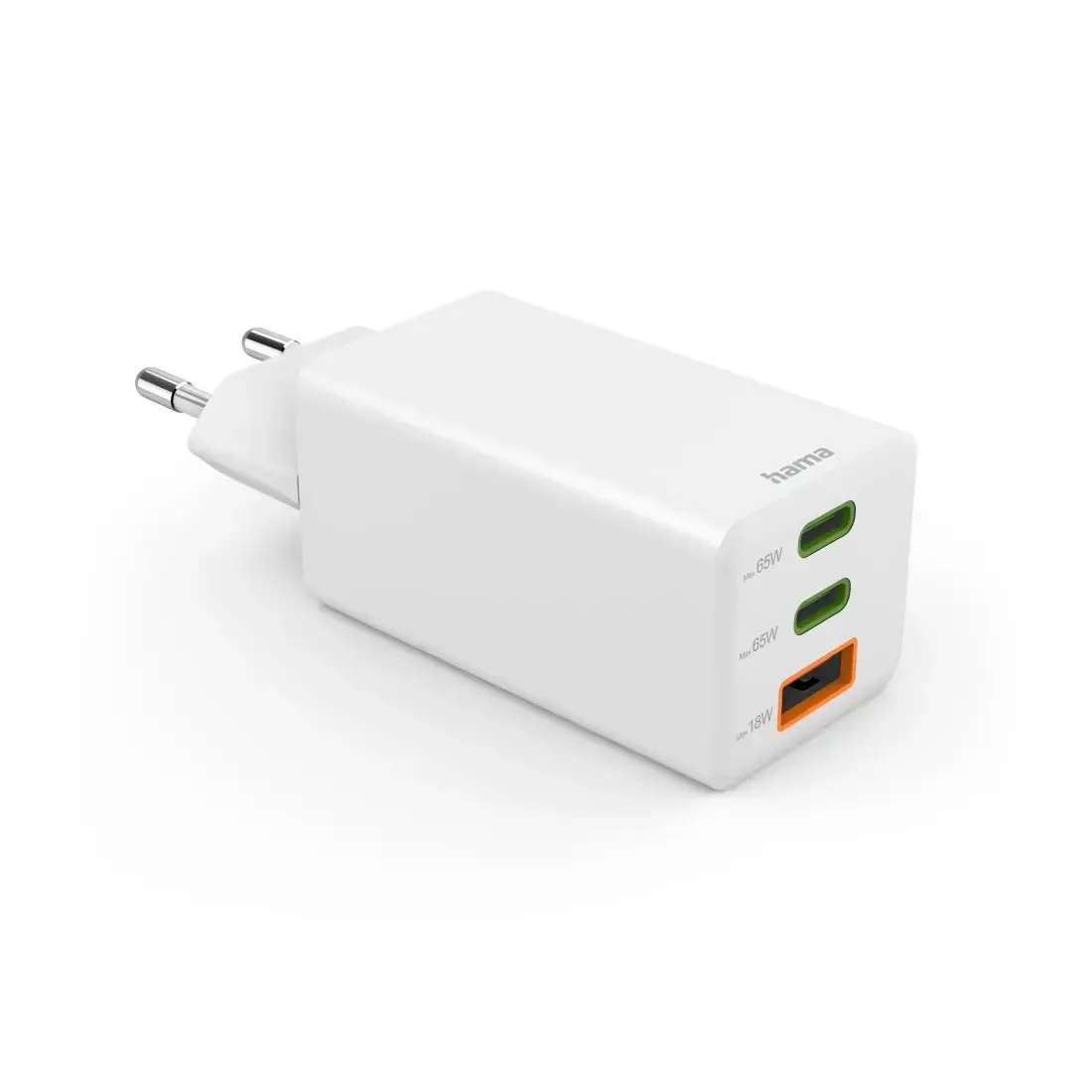 HAMA 65W lādētājs 2×USB‑C PD 1×USB‑A Photo 2