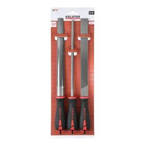 Failu komplekts KREATOR KRTH23001 — 3 gab., darba garums 250 mm, kopējais garums 370 mm