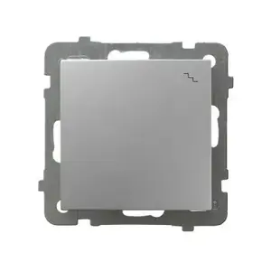 Ospel stair switch single silver model ŁP-3G/m/18 — wall-mounted electrical switch for staircase lighting