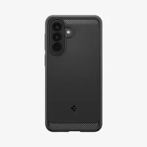 Aizsargmaciņš TPU Spigen Rugged Armor priekš Samsung Galaxy A57 5G, 6,7" ekrānam, matēti melns