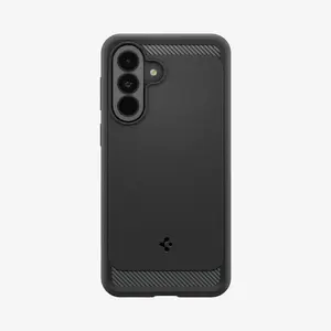 Spigen Rugged Armor case for Samsung Galaxy A37 5G — TPU, fits 6.7" screen, Matte Black