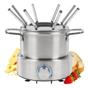 Фондю ProfiCook PC-FD 1288 — нержавеющая сталь, 800 Вт, 1,2 л, на 8 персон