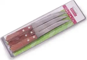 Kitchen knife set Kamille 6 pcs with wooden handles model 5300