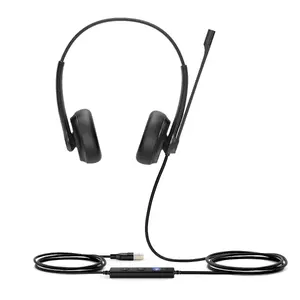 Wired USB Headset Yealink Headset UH34 Dual Teams – mono/dual options, USB-C/USB-A compatibility