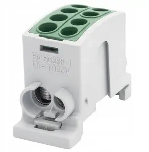 Terminal block Pozostali F2.0359 100 A, Al/Cu connections (1x25, 1x16 / 1x25, 1x16), IP20, green