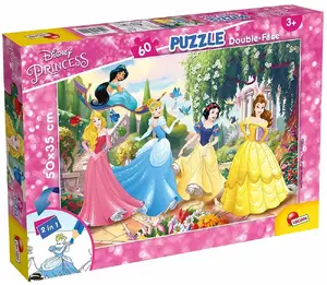 Double-sided Puzzle Lisciani Plus 60 Princess — 60 pieces, reversible images