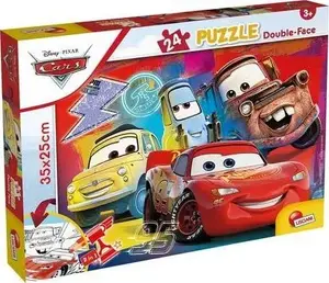 Пазл Lisciani Disney Puzzle DF M-Plus 24 — 24 детали, детский пазл с персонажами «Тачки»