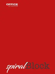 Notebook TEKA A4 lined 80 sheets burgundy — office writing pad