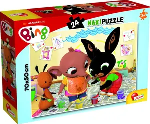 Пазл Lisciani Bing Maxi 24 элемента — детский обучающий пазл с крупными деталями