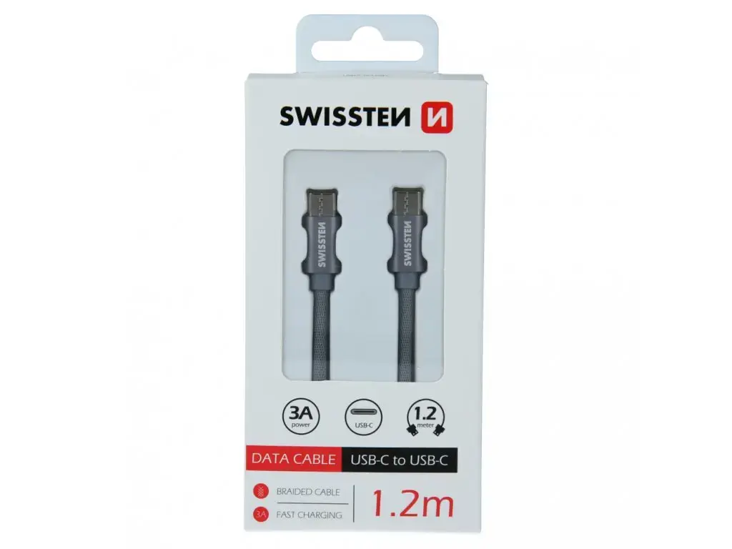 USB-C to USB-C cable SWISSTEN 1.2 m Photo 2