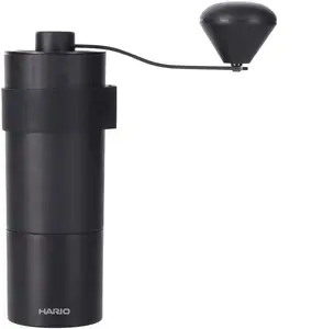 Coffee grinder HARIO Mini Black Pro — manual ceramic burr grinder, compact black