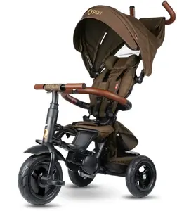Tricycle Qplay Rito Deluxe Rubber Brown by Qplay, model 6299