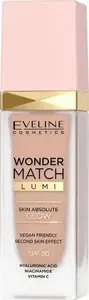 Liquid Illuminating Foundation Eveline Wonder Match Lumi, shade 20 Nude, 30 ml