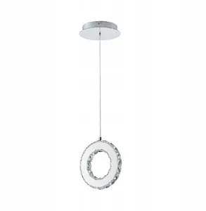 Pakaramais lukturis 4concepts Girona MD3713-1-3CT 1x10W LED 3000K 1100 lm sudraba