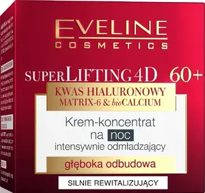 Ночной крем-концентрат Eveline Super Lifting 4D 60+ 50 мл — интенсивное омоложение