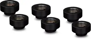 Fitingu komplekts PrimoChill DeltaMate Extender MF7, melns, 6 gab.