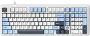 Механическая беспроводная клавиатура Ajazz AK980 Magnetic Switch белая — USB-C, магнитные сменные переключатели