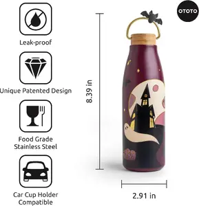 Стеклянная бутылка-держатель с насадкой для напитков Ototo Boo!Tle Spooky Bottle OT2391