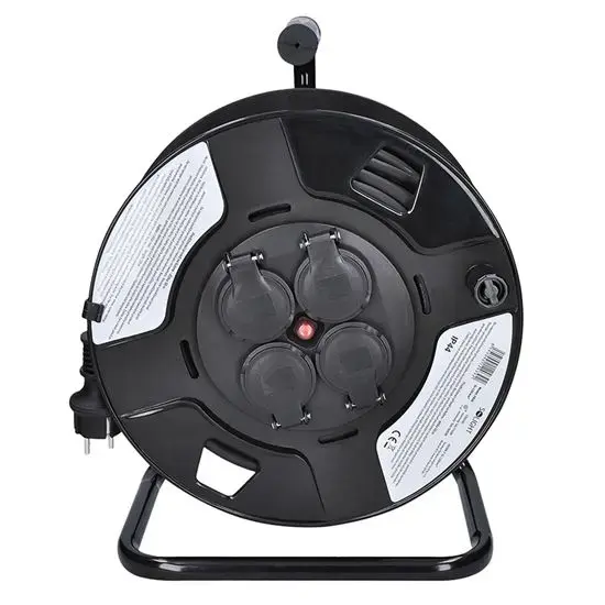 Solight PB34 cord reel — 4 AC outlets, 50 m Photo 4