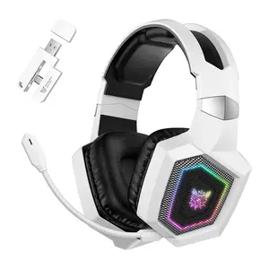 Onikuma GT806 gaming headphones — wired over-ear headset, white