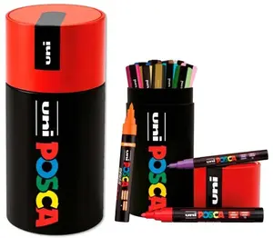 Metāla komplekts ar 13 vidējiem POSCA marķieriem, POSCA 401538