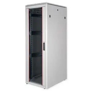 ROLINE 19 collu tīkla skapis Pro 36U 600x800 mm stāvošs, stikla durvis, pelēks
