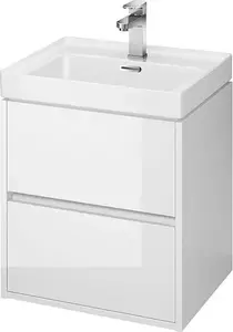 Washbasin CERSANIT Crea 49.4 cm white S801-277 ceramic countertop or wall-mounted sink