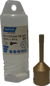 Корончатое сверло Norton Clipper CLASSIC VB 6 мм — вёртло для вырезных отверстий