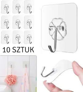 Настенные крючки Home Appliances AG702 самоклеящиеся вешалки, набор 10 шт., белые