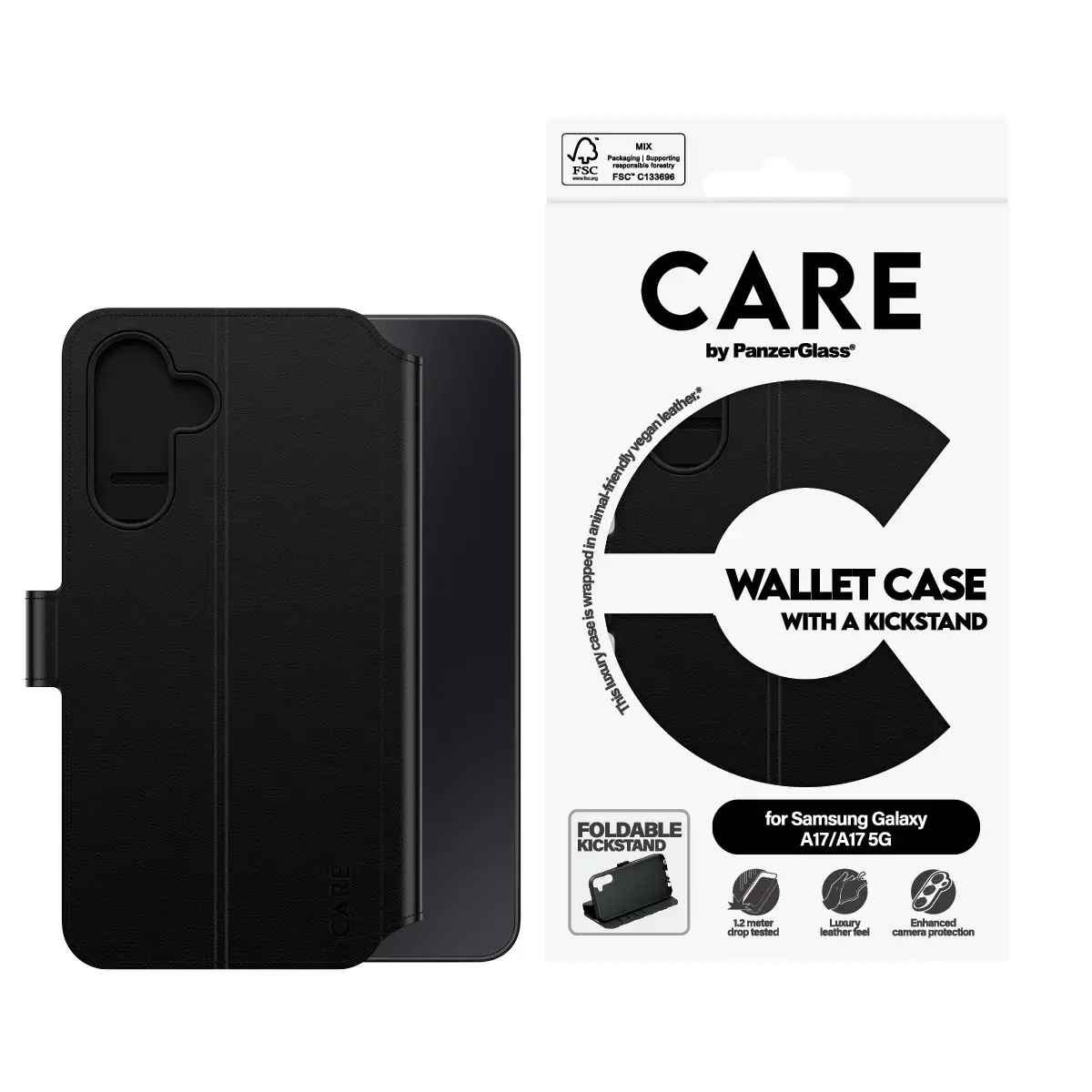 PanzerGlass CARE™ чехол‑кошелек для Samsung A17 / M17 5G Photo 3